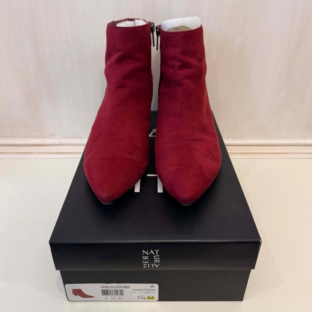 Naturalizer Lush Red Giselle Booties - Picture 2 of 7